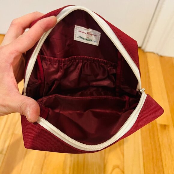 Vintage Salvatore Ferragamo Airlines Business Amenity Kit Toiletry Bag - Picture 13 of 16